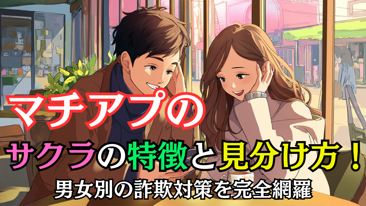 マチアプのサクラの特徴と見分け方！男女別の詐欺対策を完全網羅