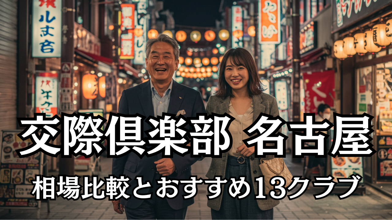 交際倶楽部 名古屋の相場比較とおすすめ13クラブ完全早見表
