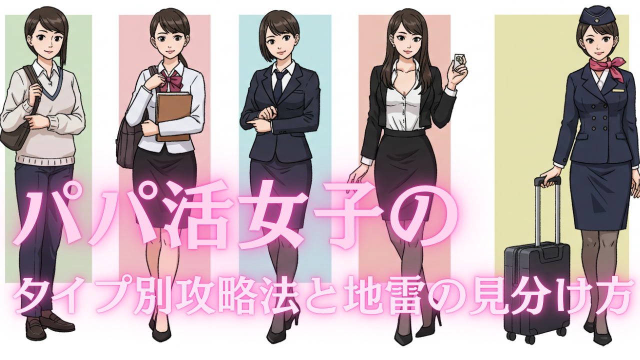 パパ活女子の生態図鑑：学生、OL、夢追い人…タイプ別攻略法と地雷の見分け方