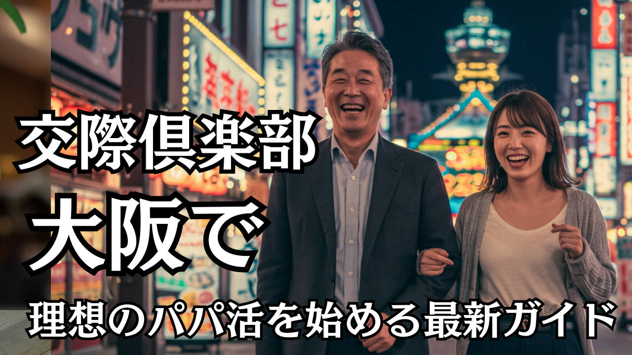 交際倶楽部 大阪で理想のパパ活を始める最新ガイド