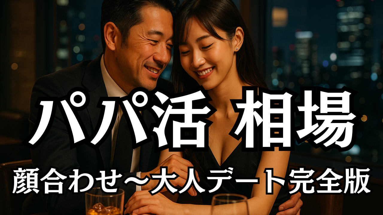 パパ活 相場の現実を徹底解説！顔合わせ〜大人デート完全版