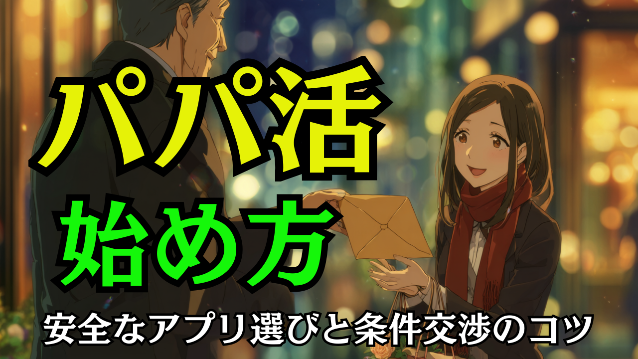 失敗しないパパ活 始め方ガイド｜安全なアプリ選びと条件交渉のコツ