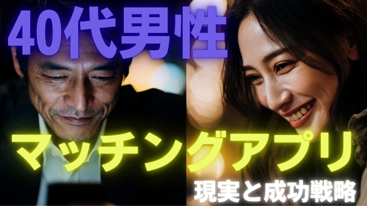 40代男性のマッチングアプリの現実と成功戦略