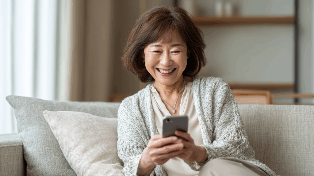 マッチングアプリで気の合う60代の友達探し