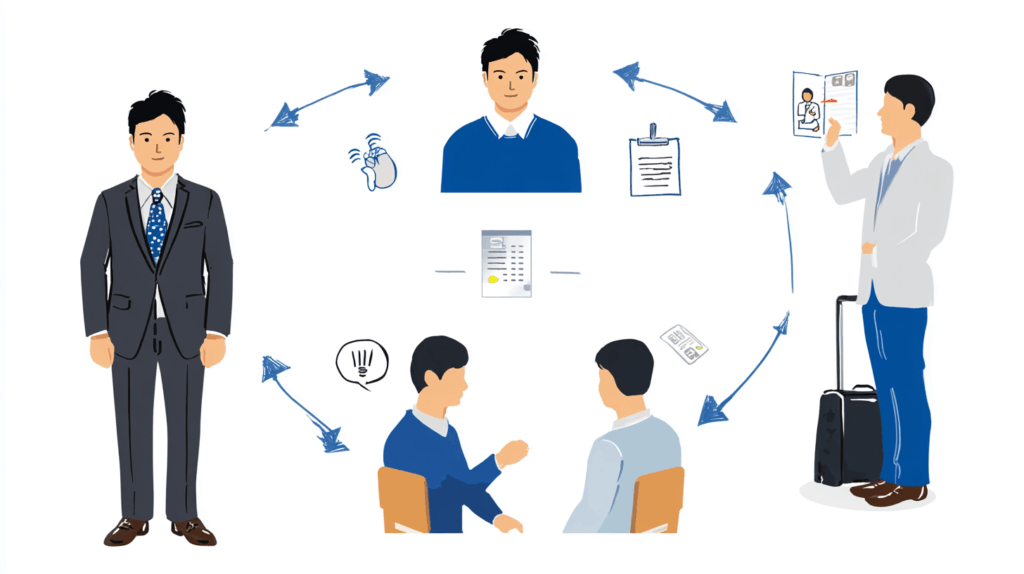 利用の流れと男性の審査基準