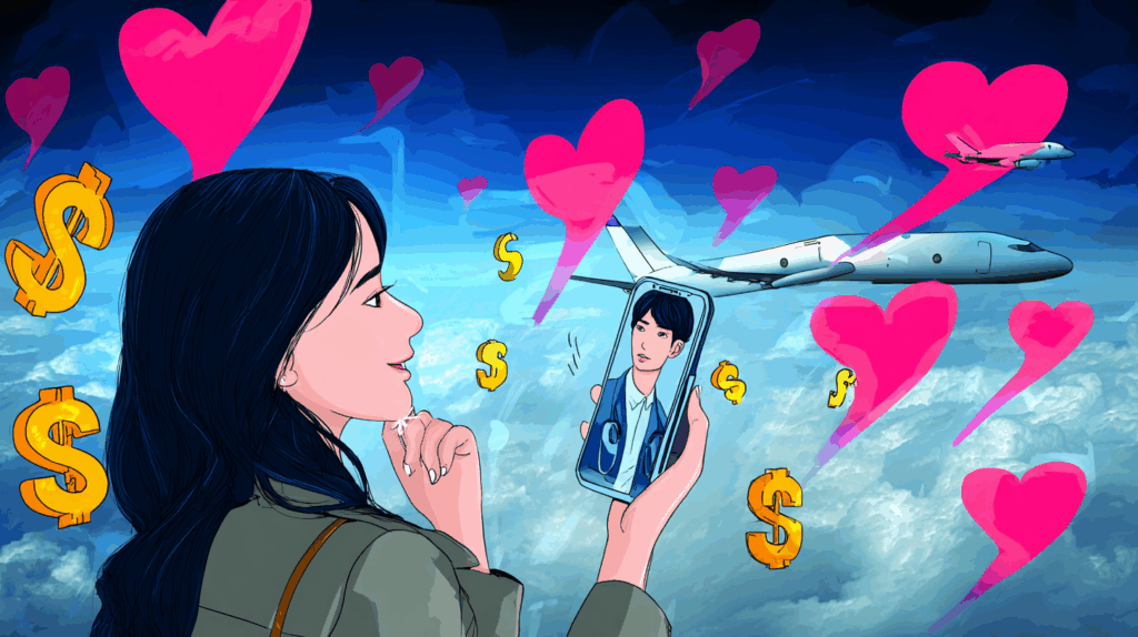 マチアプのサクラに女が狙われる詐欺