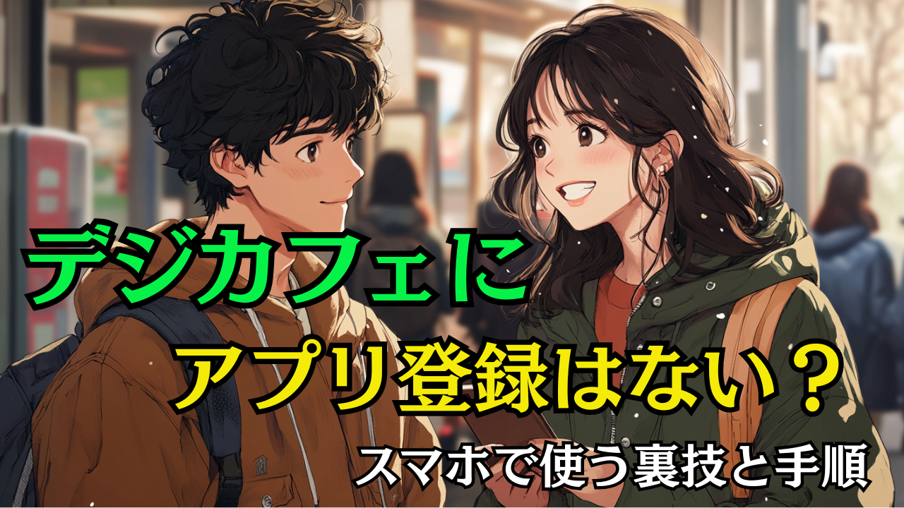 デジカフェにアプリ登録はない？スマホで使う裏技と手順