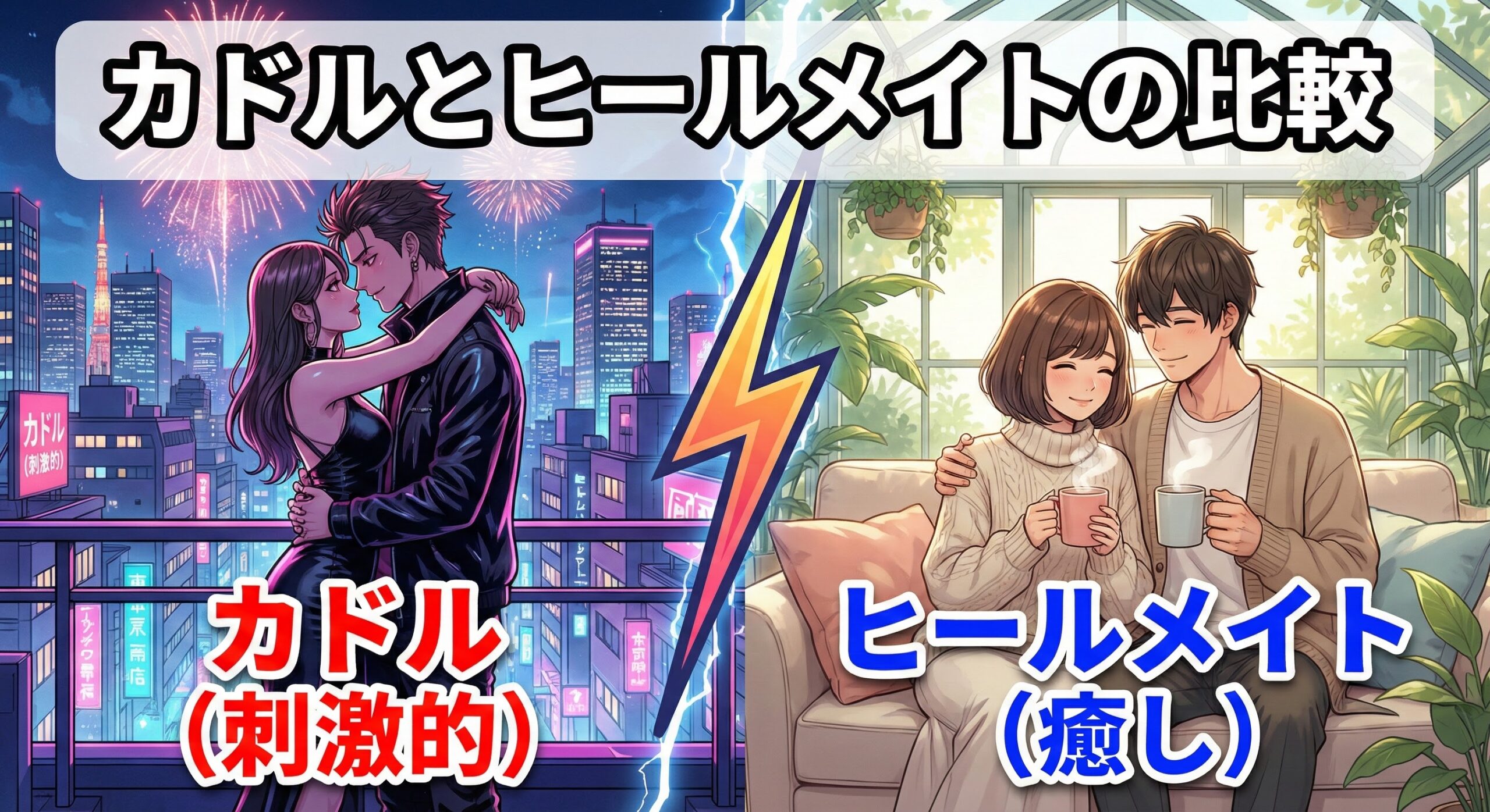 カドルとヒールメイトの比較決定版！迷うなら両方登録すべき理由