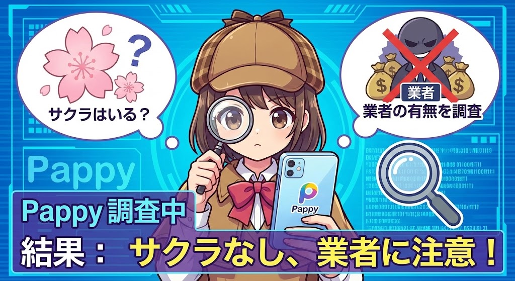 Pappyにサクラはいる？業者の有無を調査