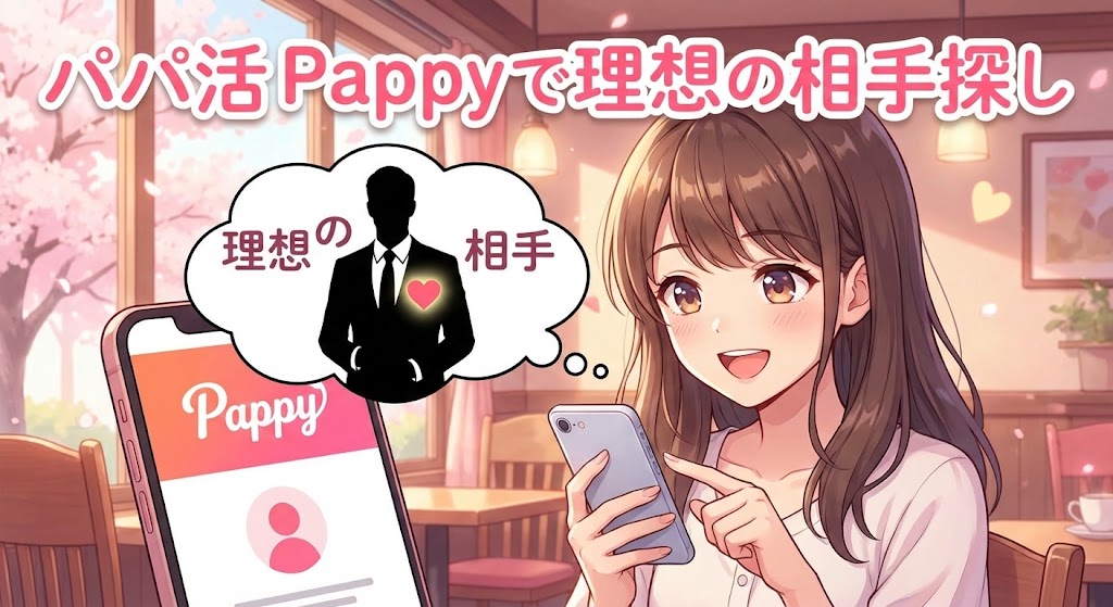 パパ活 Pappy（パピー）で理想の相手探し