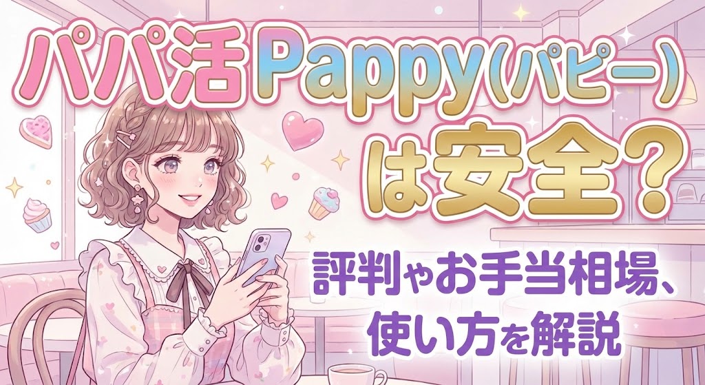 パパ活 Pappy（パピー）は安全？評判やお手当相場、使い方を解説