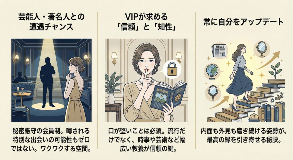 青山プラチナ倶楽部で芸能人と出会うための秘訣