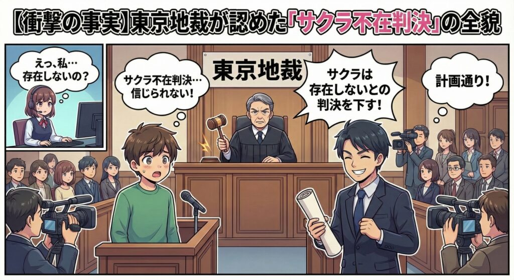 【衝撃の事実】東京地裁が認めた「サクラ不在判決」の全貌