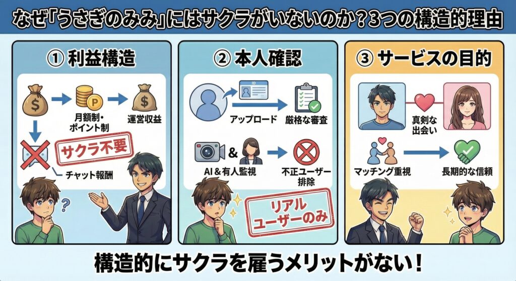 なぜ「うさぎのみみ」にはサクラがいないのか？3つの構造的理由