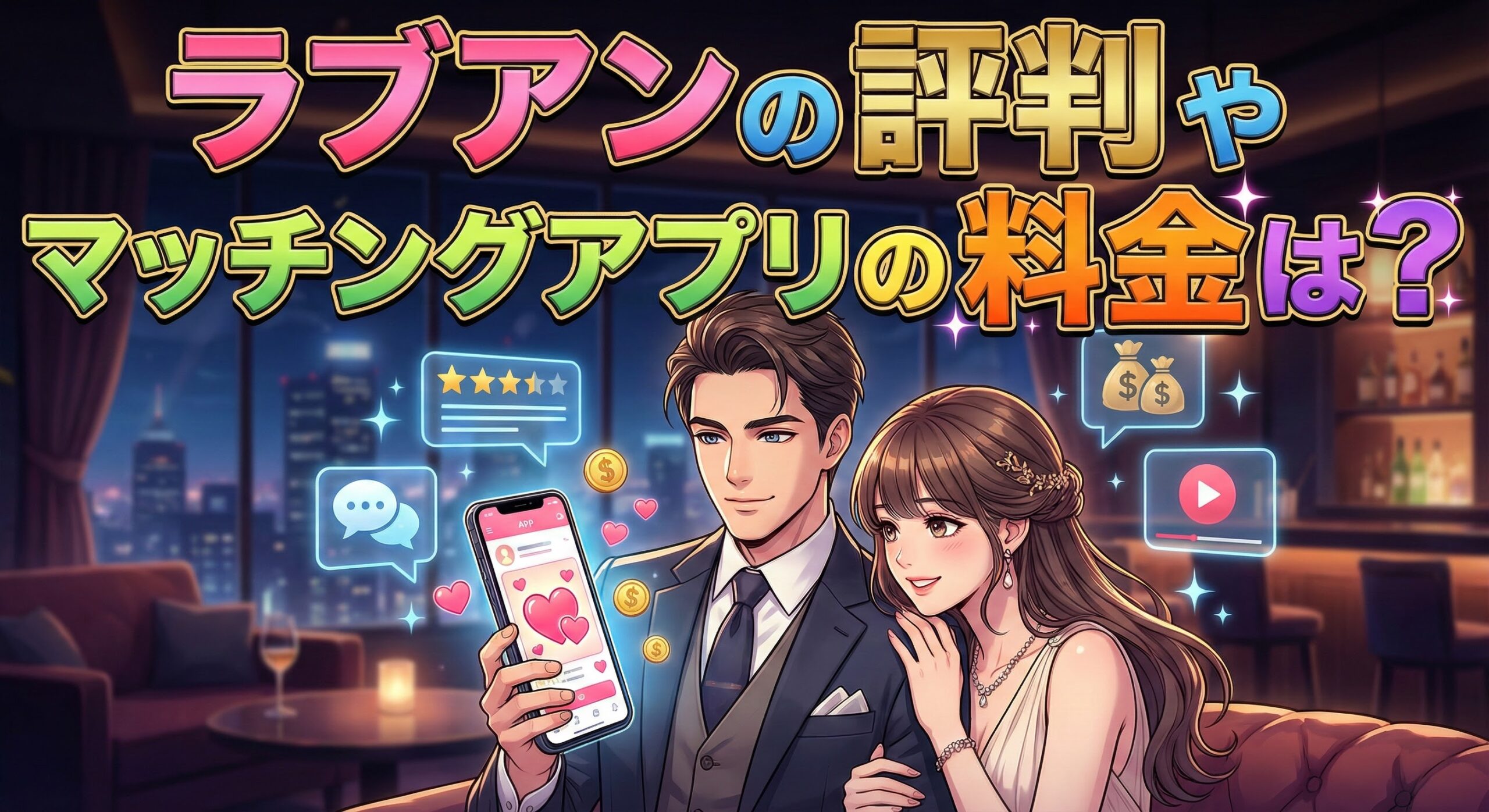 ラブアンの評判やマッチングアプリの料金は？パパ活相場や動画のコツ
