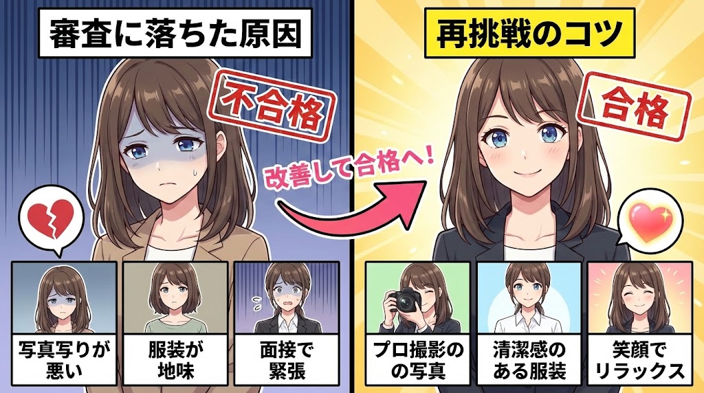 交際クラブの審査に落ちた原因と再挑戦のコツ