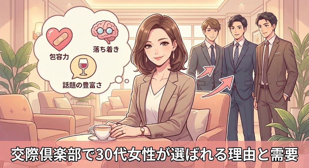交際倶楽部で30代女性が選ばれる理由と需要
