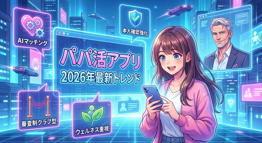 パパ活アプリの2026年おすすめ最新トレンド