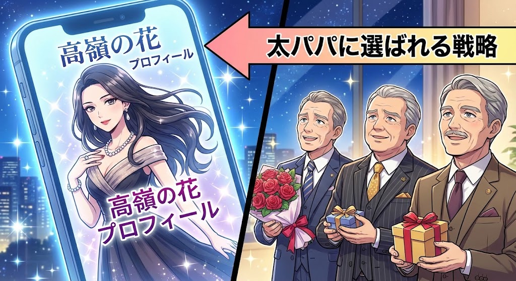 高嶺の花戦略で太パパに選ばれるプロフィール