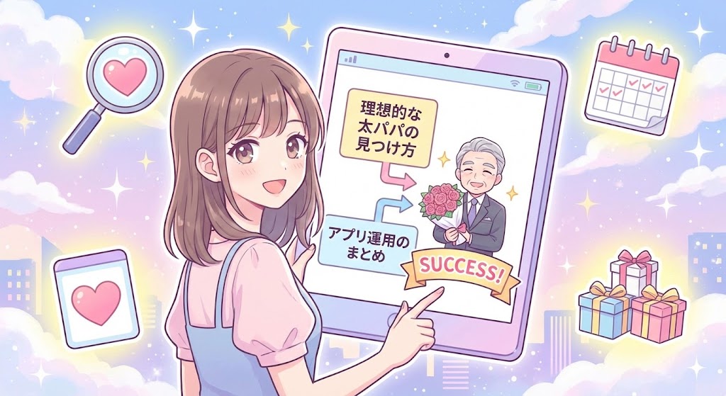 理想的な太パパの見つけ方やアプリ運用のまとめ