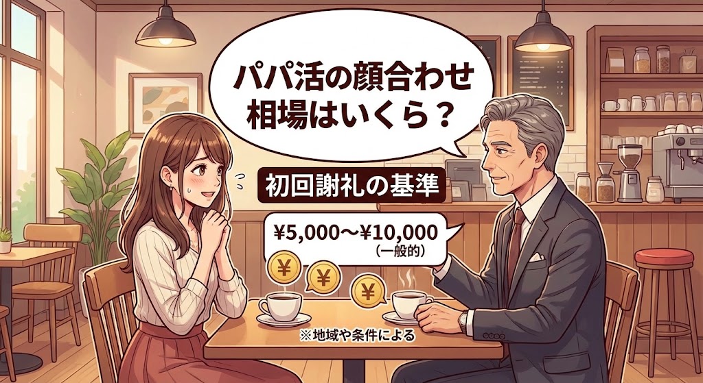 パパ活の顔合わせ相場はいくら？初回謝礼の基準
