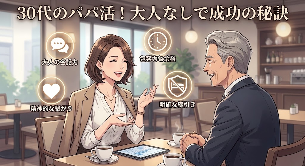 パパ活を30代が大人なしで成功させる秘訣