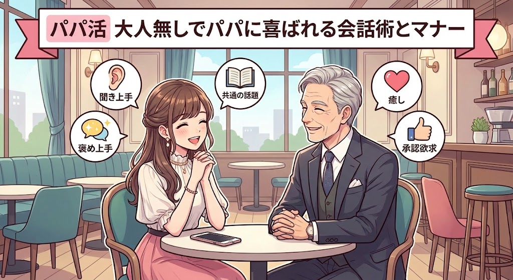 パパ活の大人無しでパパに喜ばれる会話術とマナー