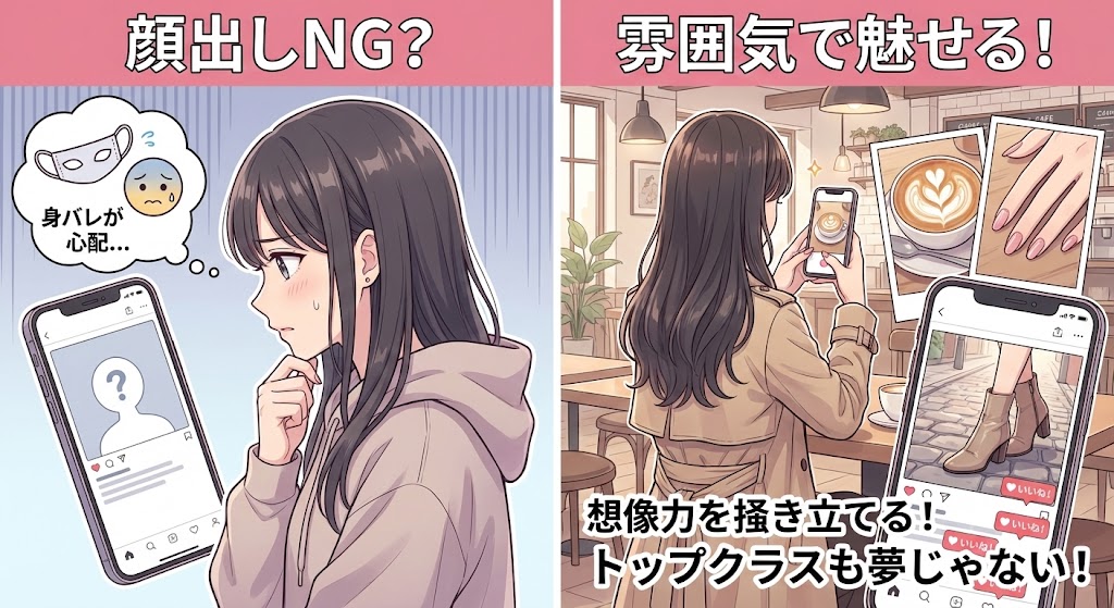 顔出しなしでいいねをもらうサブ写真の選び方