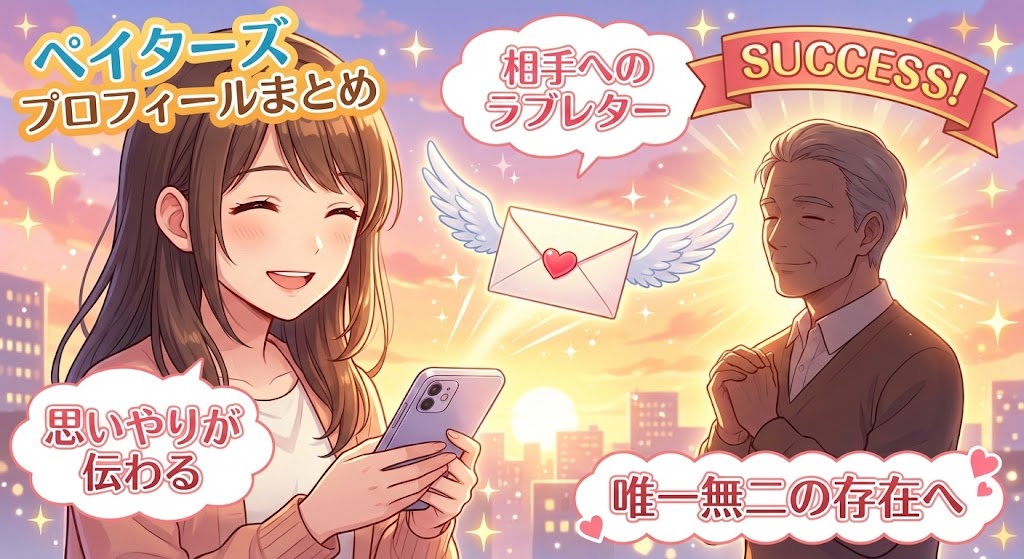 ペイターズのパパ活でプロフィールのまとめ