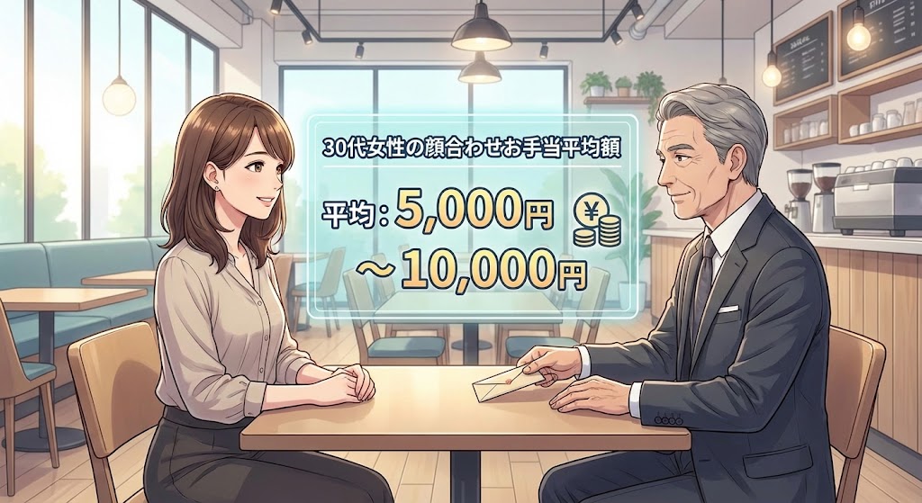 30代女性が顔合わせでもらえるお手当の平均額