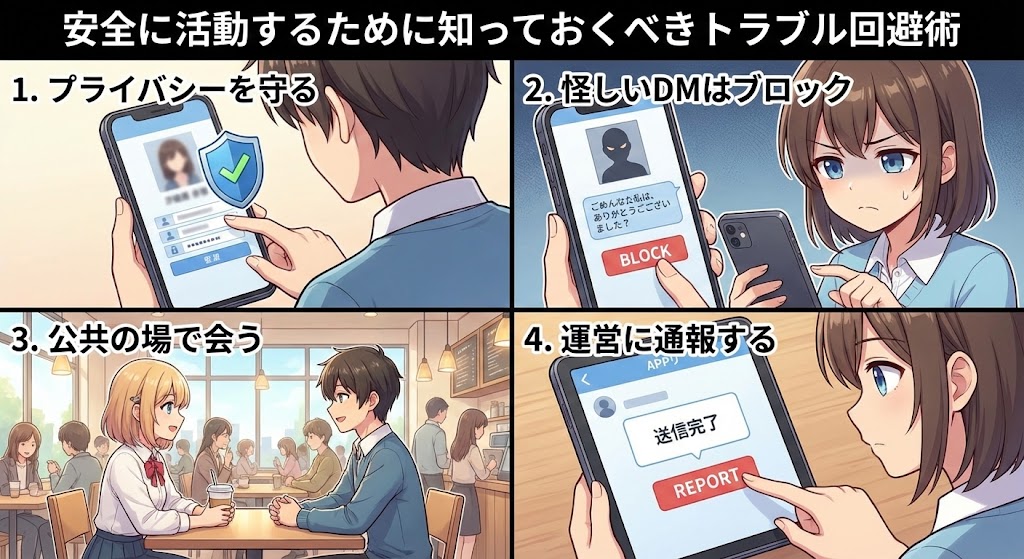 安全に活動するために知っておくべきトラブル回避術