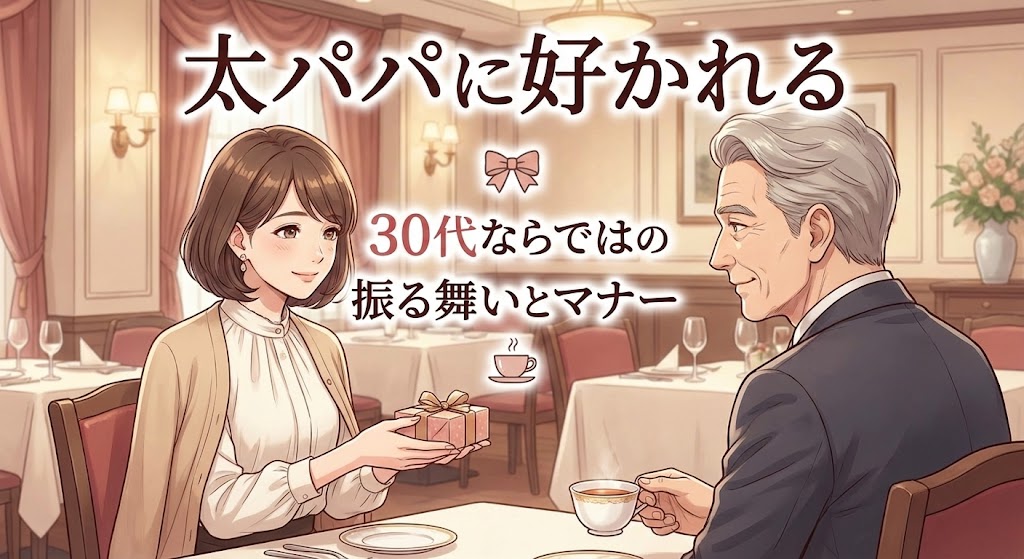 太パパに好かれる30代ならではの振る舞いとマナー