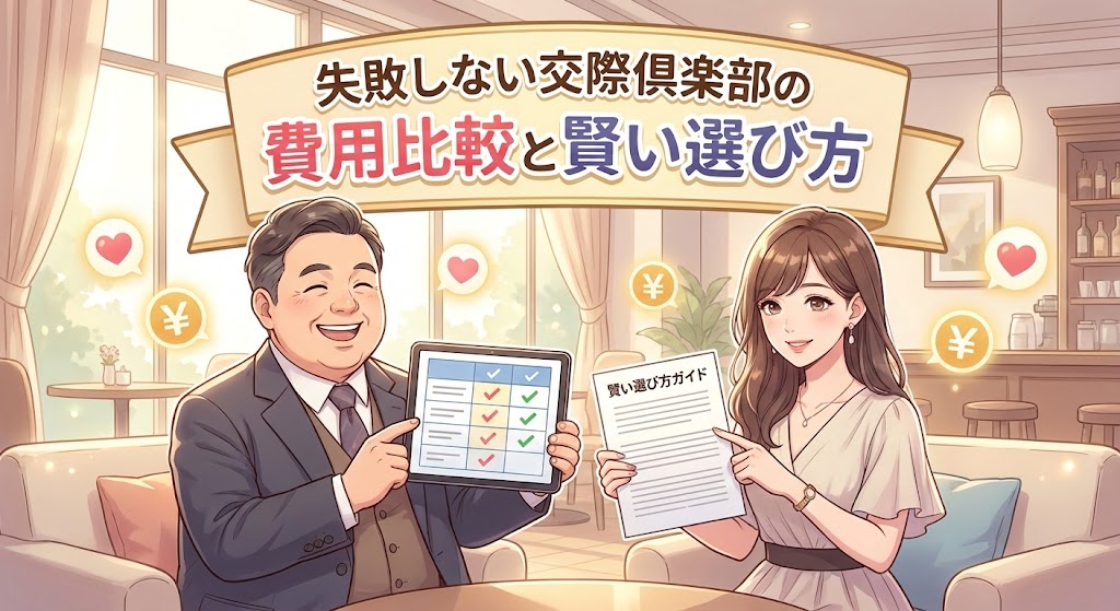 失敗しない交際倶楽部の費用比較と賢い選び方