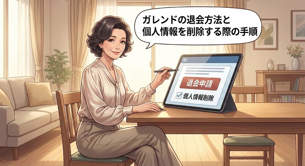 ガレンドの退会方法と個人情報を削除する際の手順