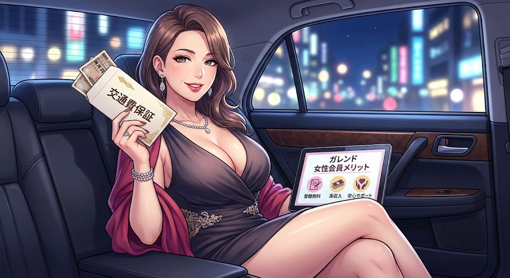 ガレンドの女性会員向け登録メリットと交通費の保証