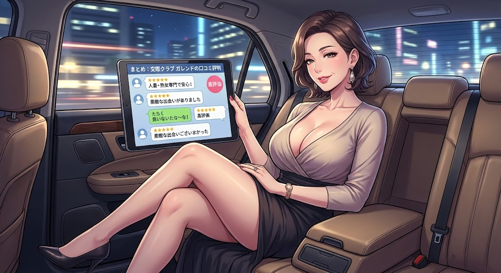 人妻や熟女専門の交際クラブであるガレンドの口コミ評判