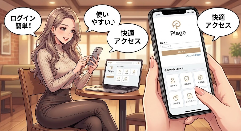 ログイン方法や会員専用ページの使いやすさ