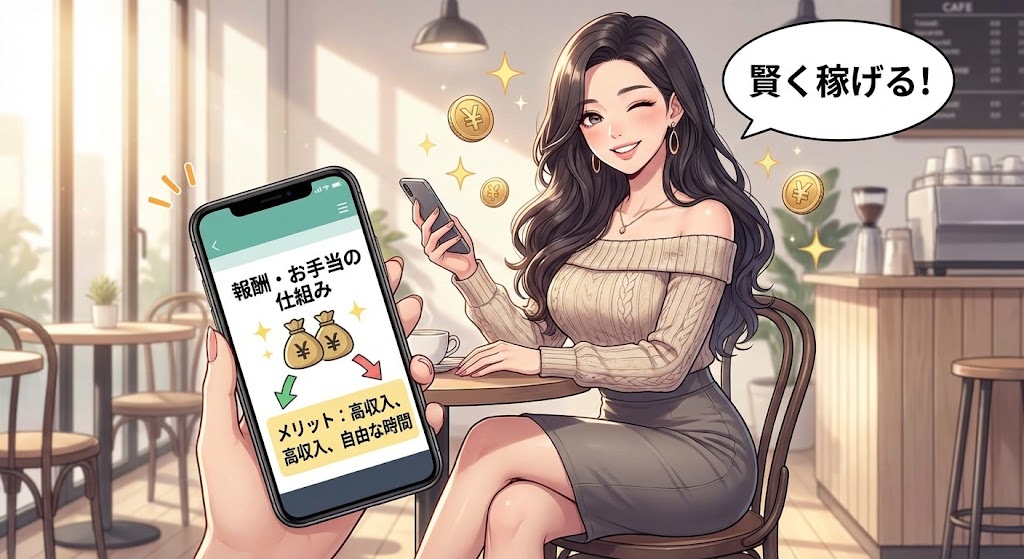 女性会員の報酬やお手当の仕組みとメリット