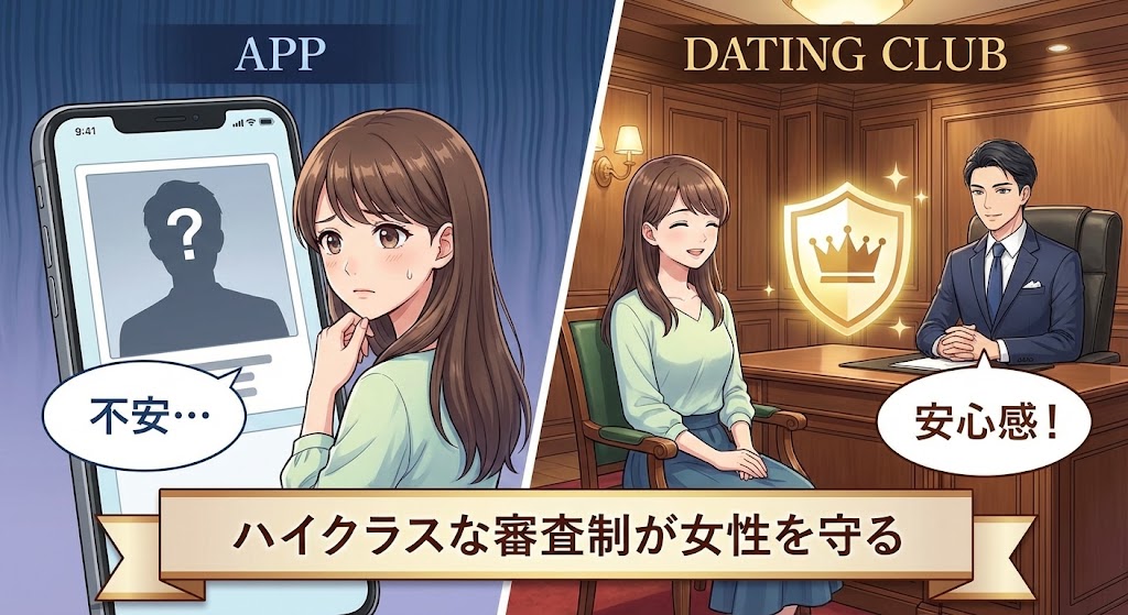 パパ活アプリとは違う安心感！交際倶楽部の審査制が女子を守る理由