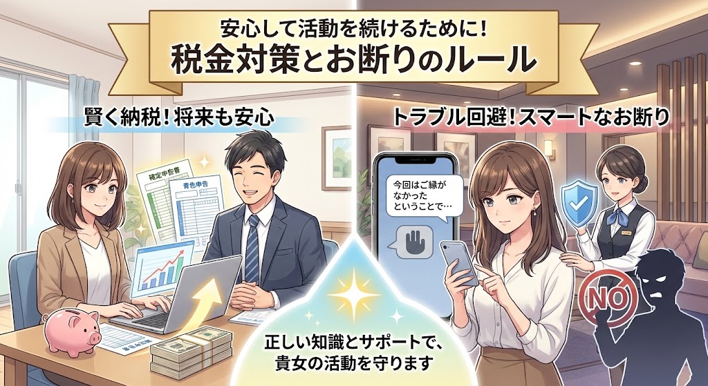 パパ活女子が安心して活動を続けるために！お手当の税金対策とルール