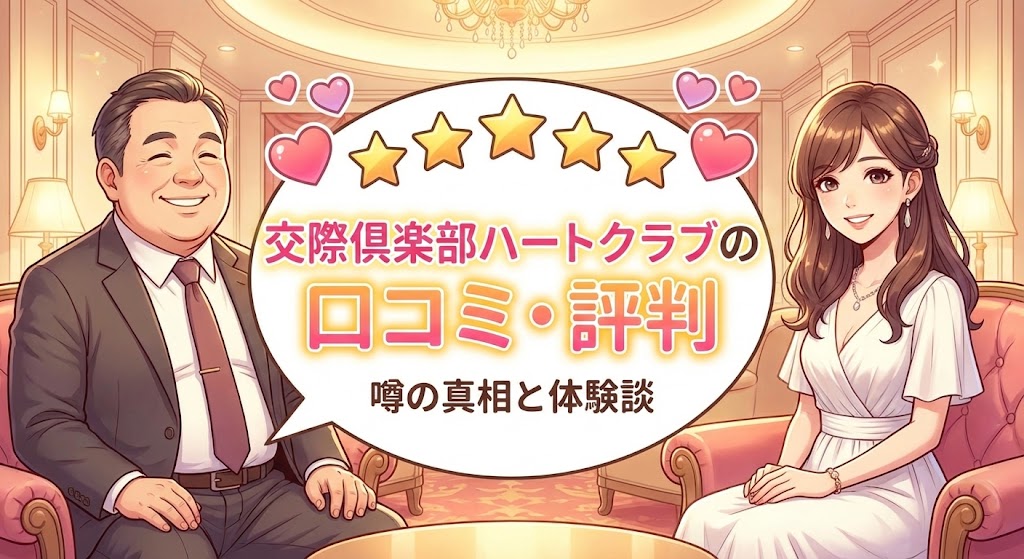 交際倶楽部ハートクラブの口コミや評判と特徴