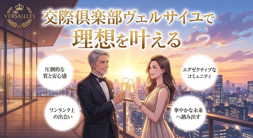 交際倶楽部で人気のヴェルサイユで理想を叶える