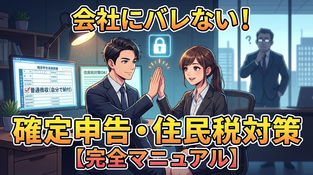 会社にバレないための確定申告・住民税対策【完全マニュアル】