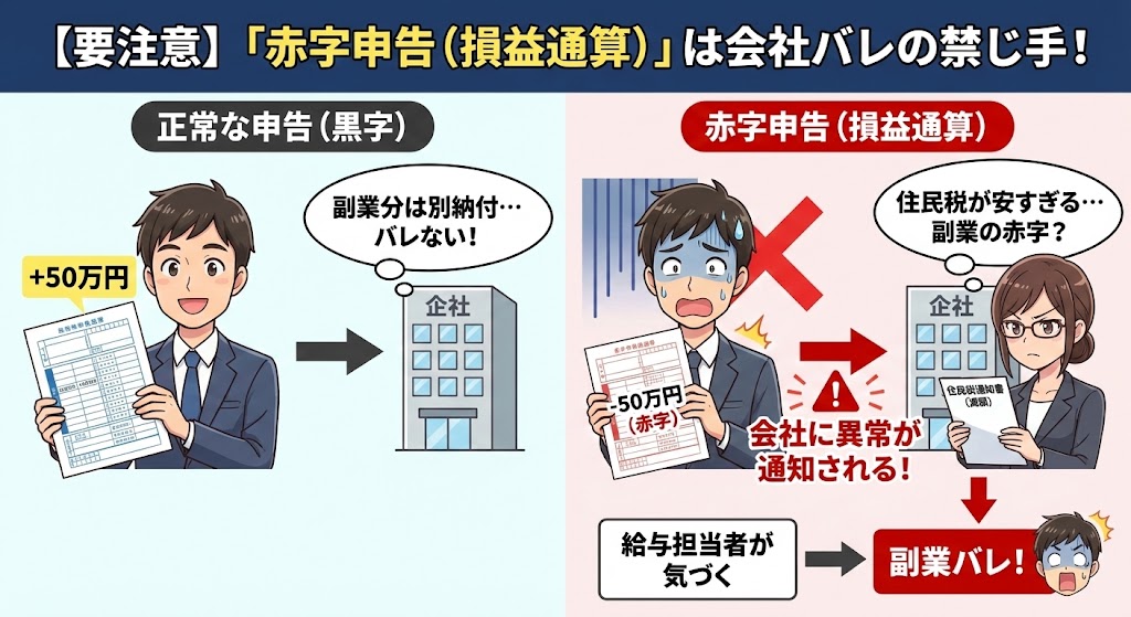 1. 経費を使いすぎて「赤字申告(損益通算)」をしてしまう