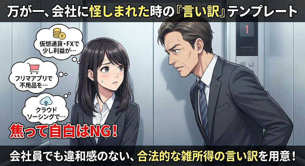 万が一、会社に怪しまれた時の「言い訳」テンプレート