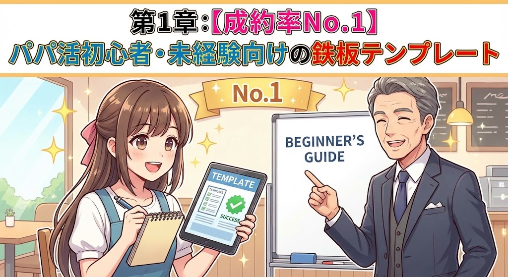 【成約率No.1】パパ活初心者・未経験向けの鉄板テンプレート