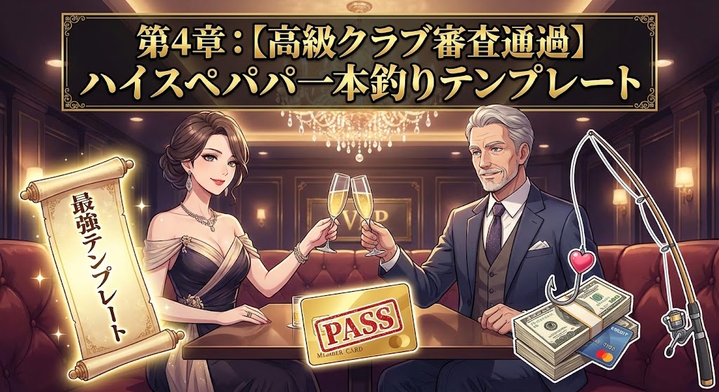 【高級クラブ審査通過】ハイスペパパ一本釣りテンプレート