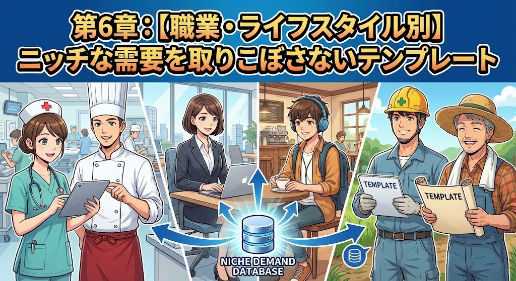 【職業・ライフスタイル別】ニッチな需要を取りこぼさないテンプレート