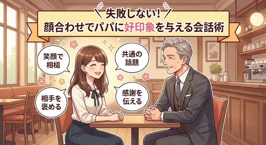 失敗しない！顔合わせでパパに好印象を与える会話術