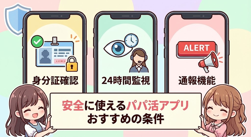 安全に使えるパパ活アプリおすすめの条件